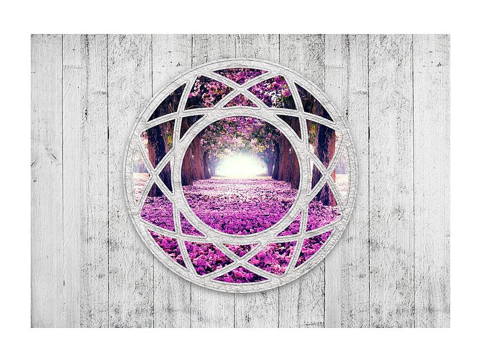 Papier Peint "Fuchsia Landscape" 140 x 200 cm