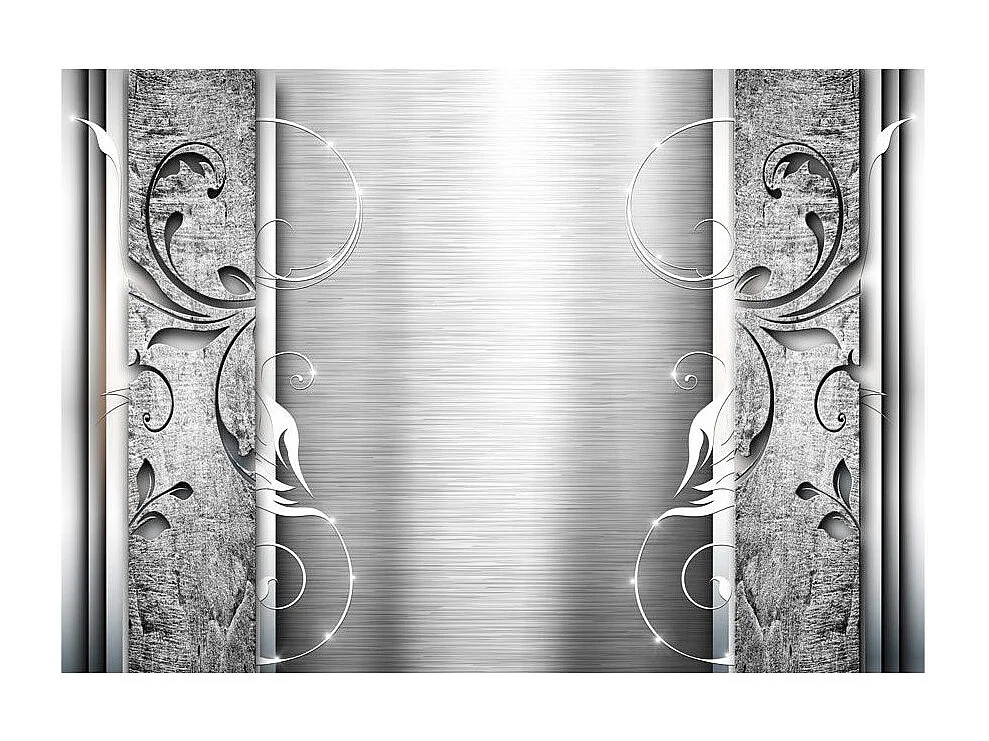 Papier Peint "Feuilles en Acier" 245 x 350 cm