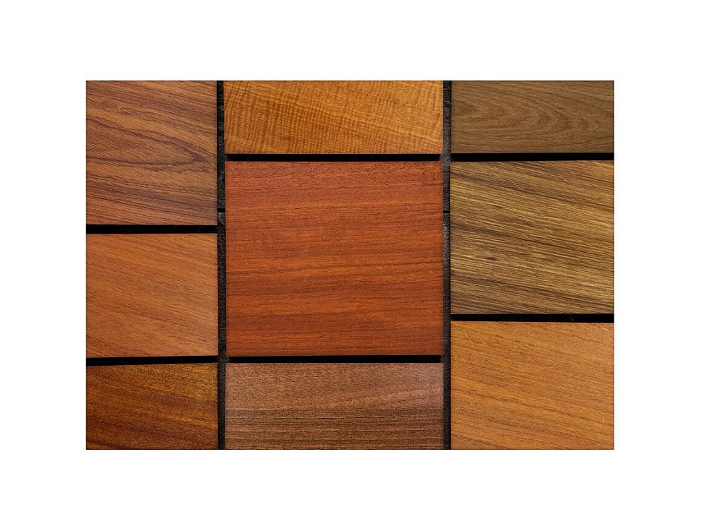 Papier Peint "Cubes en Bois" 70 x 100 cm