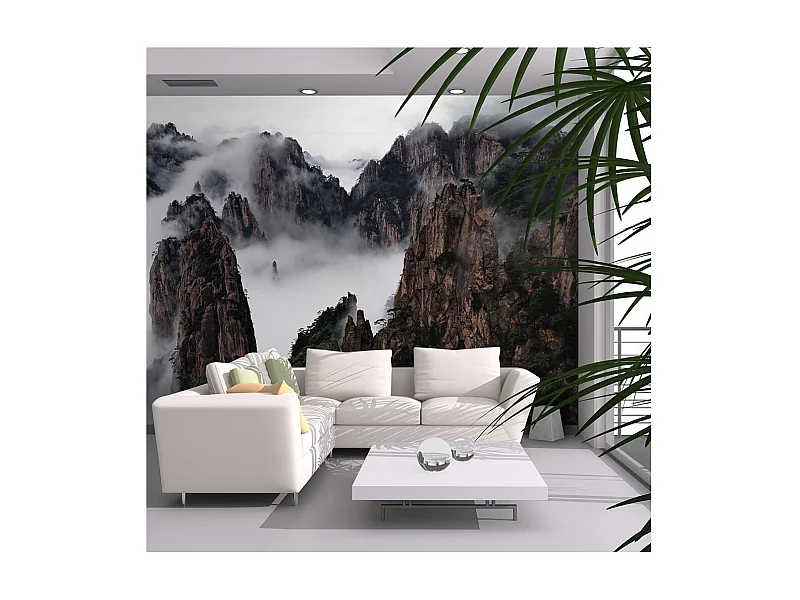 Papier Peint "Mer de Nuages, Monts Huang Shan, Chine" 231 x 300 cm