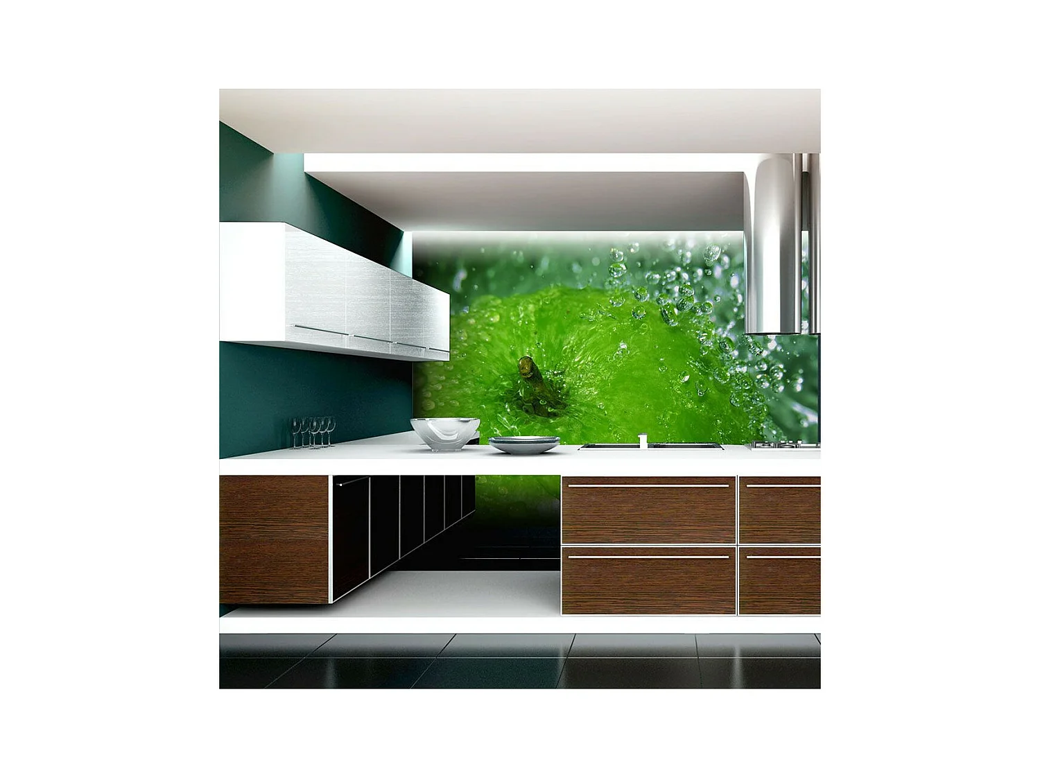 Papier Peint "Pomme Verte" 270 x 350 cm