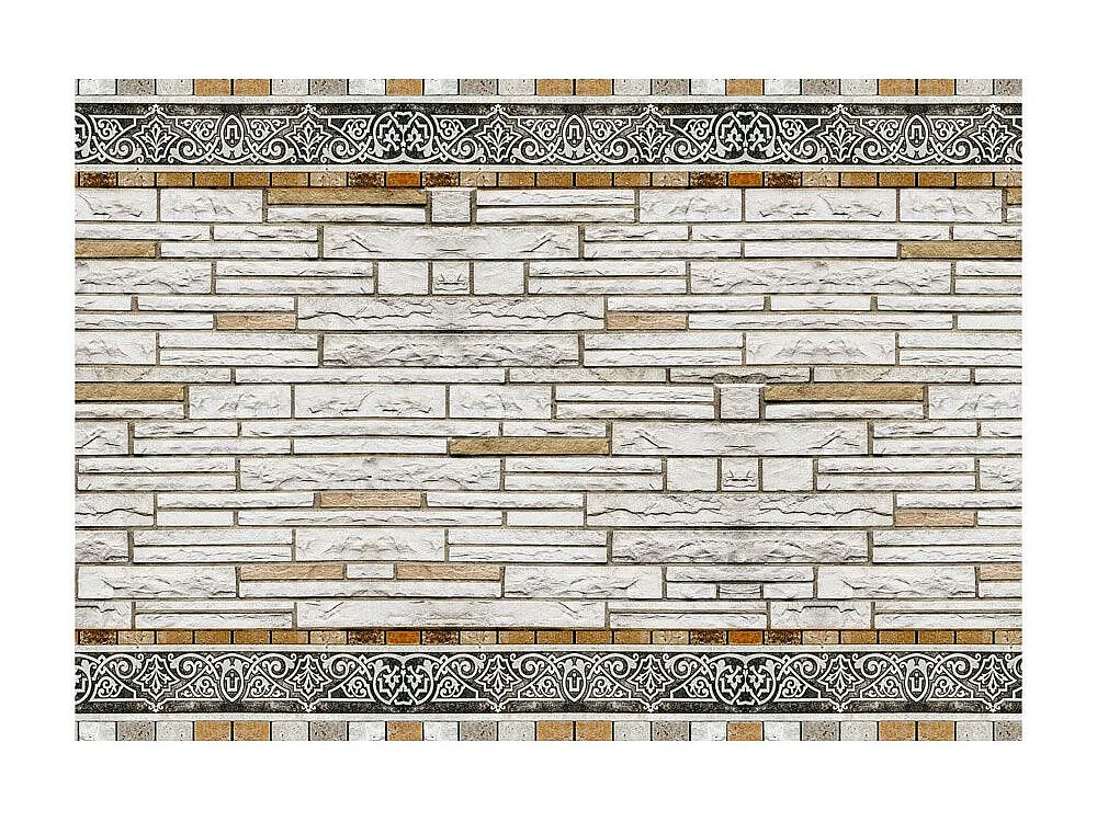Papier Peint "Mosaique en Pierre" 105 x 150 cm
