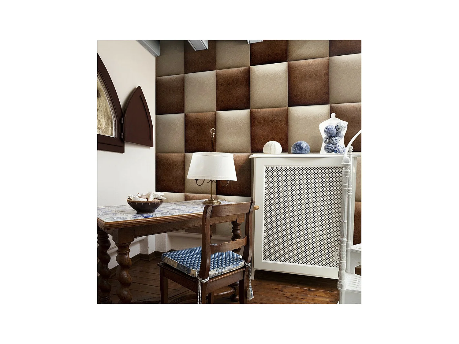 Papier Peint "Chocolate Chessboard" 50x1000cm