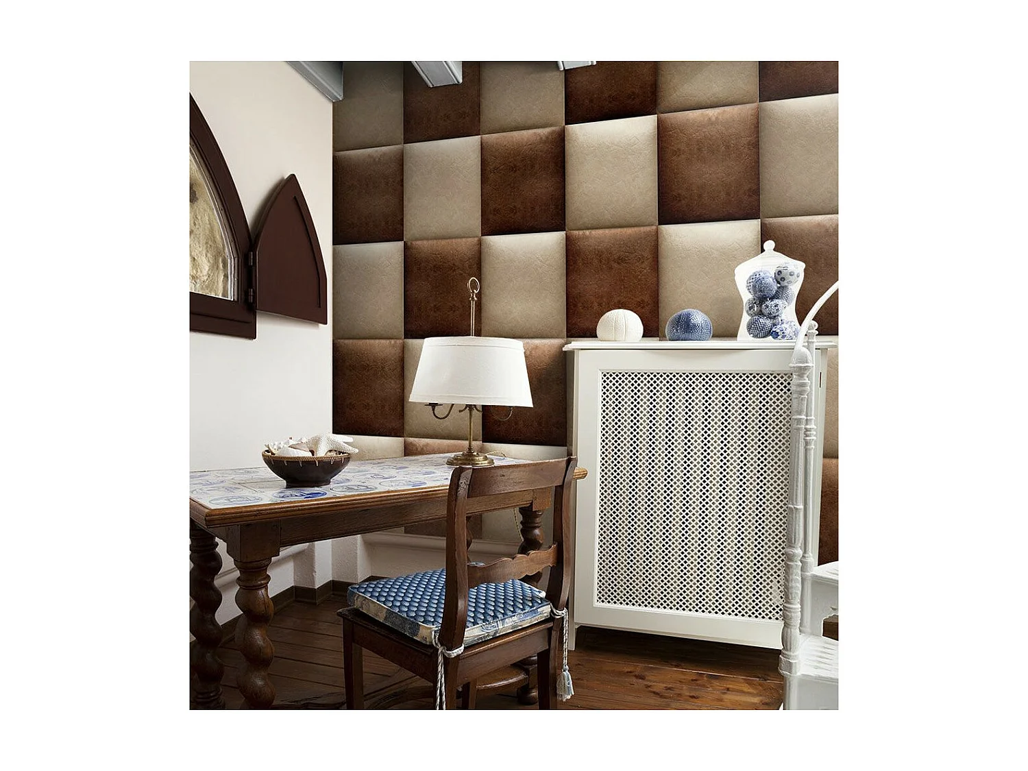 Papier Peint "Chocolate Chessboard" 50x1000cm