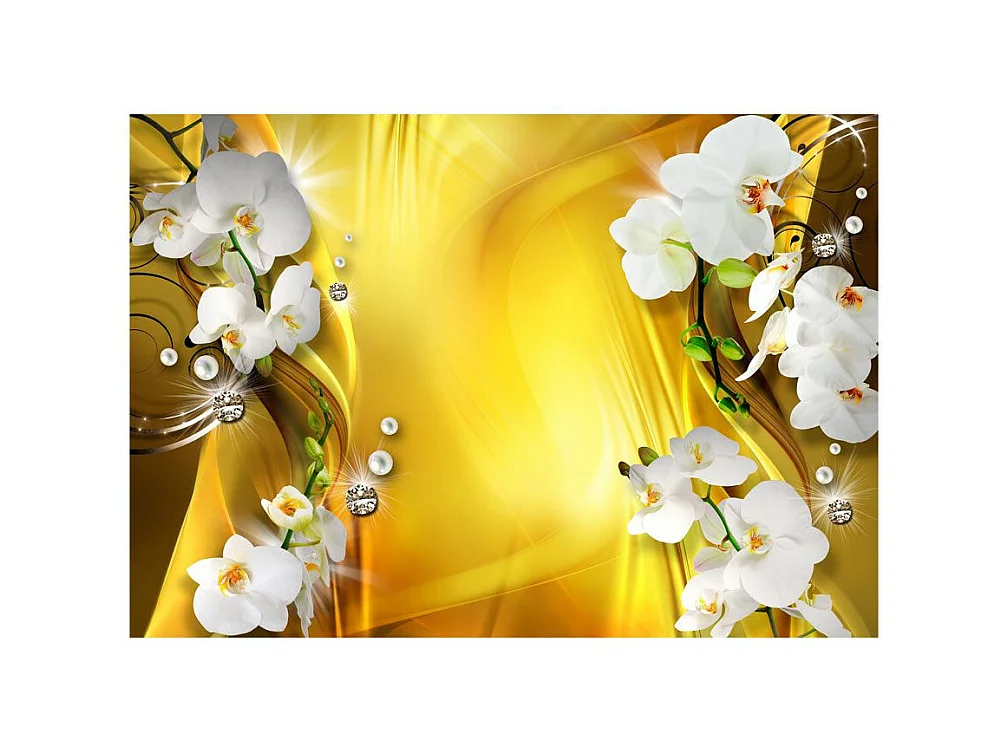 Papier Peint "Orchid in Gold" 105 x 150 cm