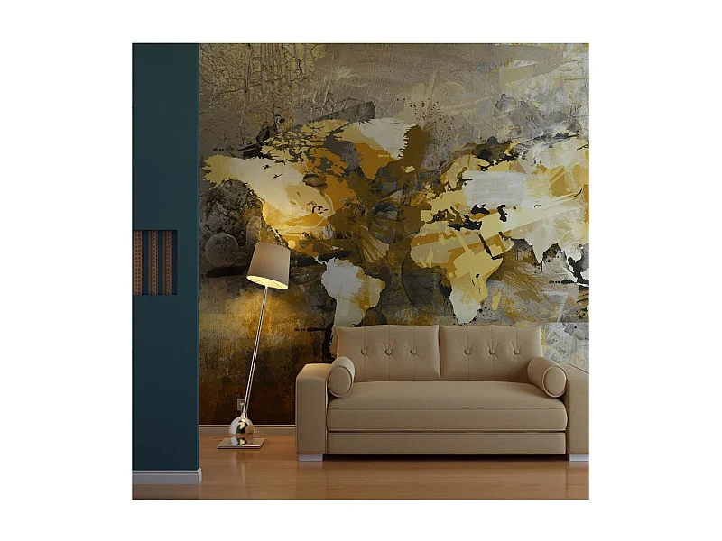 Papier Peint "Artistic Map of the World" 231 x 300 cm