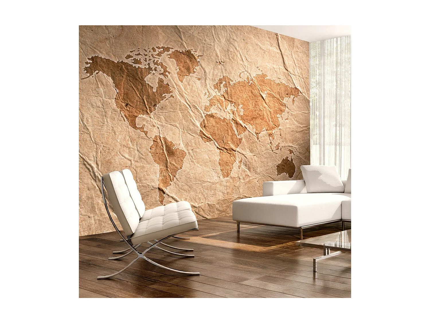 Papier Peint "Sandy Map" 105 x 150 cm