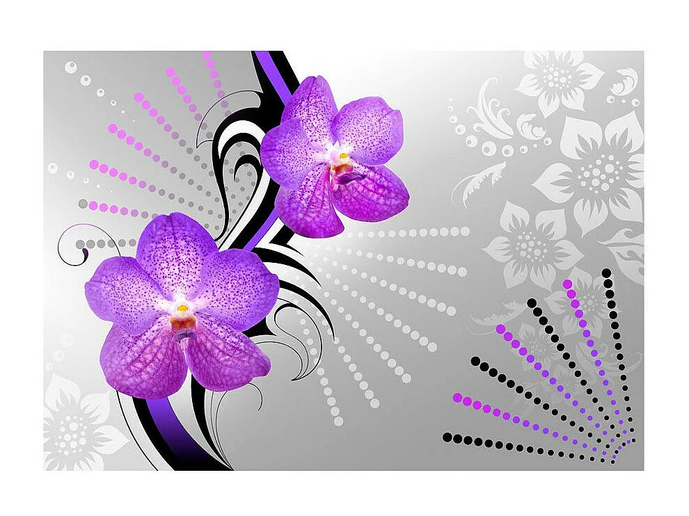 Papier Peint "Purple Vibrations" 70 x 100 cm