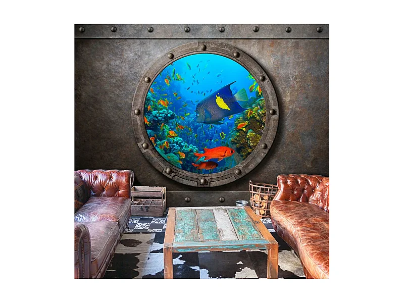 Papier Peint "Submarine Window" 140 x 200 cm