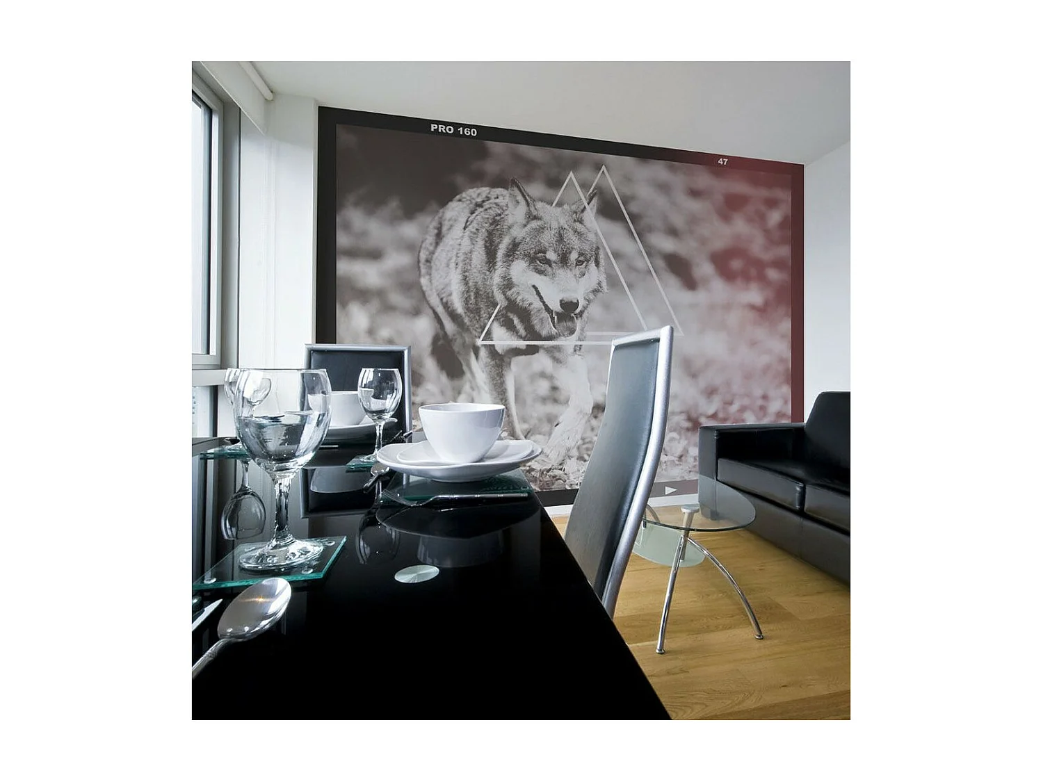 Papier Peint "Loup Photographie" 193 x 250 cm