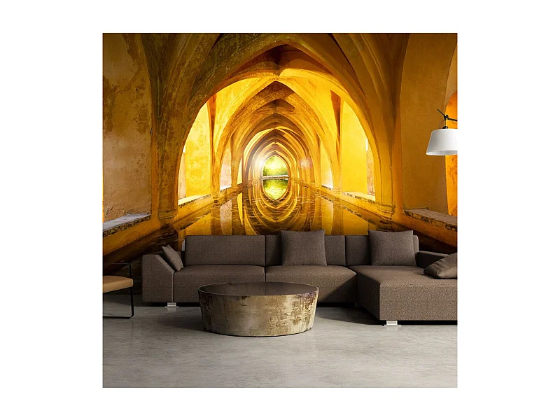Papier Peint "The Golden Corridor" 140 x 200 cm