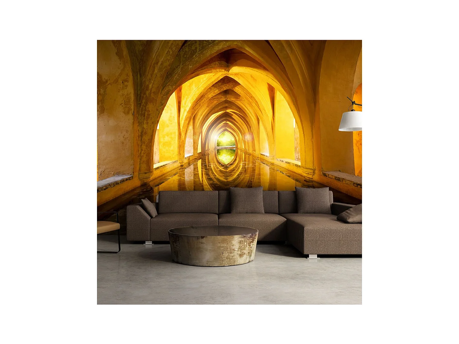 Papier Peint "The Golden Corridor" 140 x 200 cm