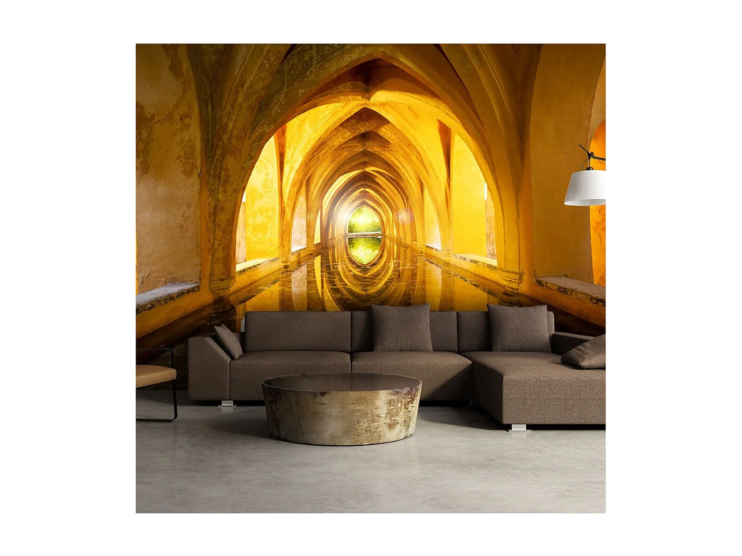 Papier Peint "The Golden Corridor" 140 x 200 cm