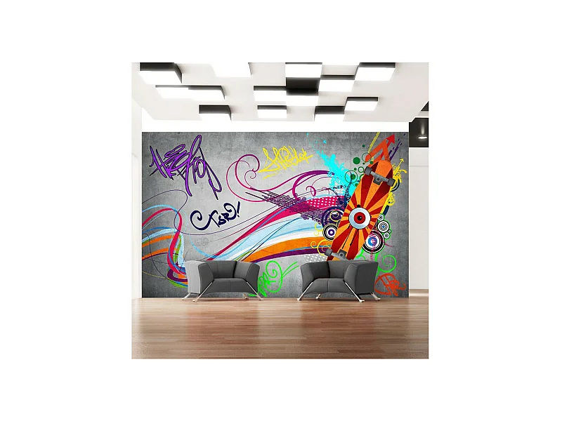 Papier Peint "Skateboard" 175 x 250 cm