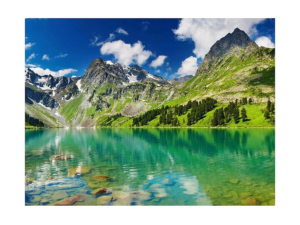 Papier Peint "Lac de Montagne" 154 x 200 cm