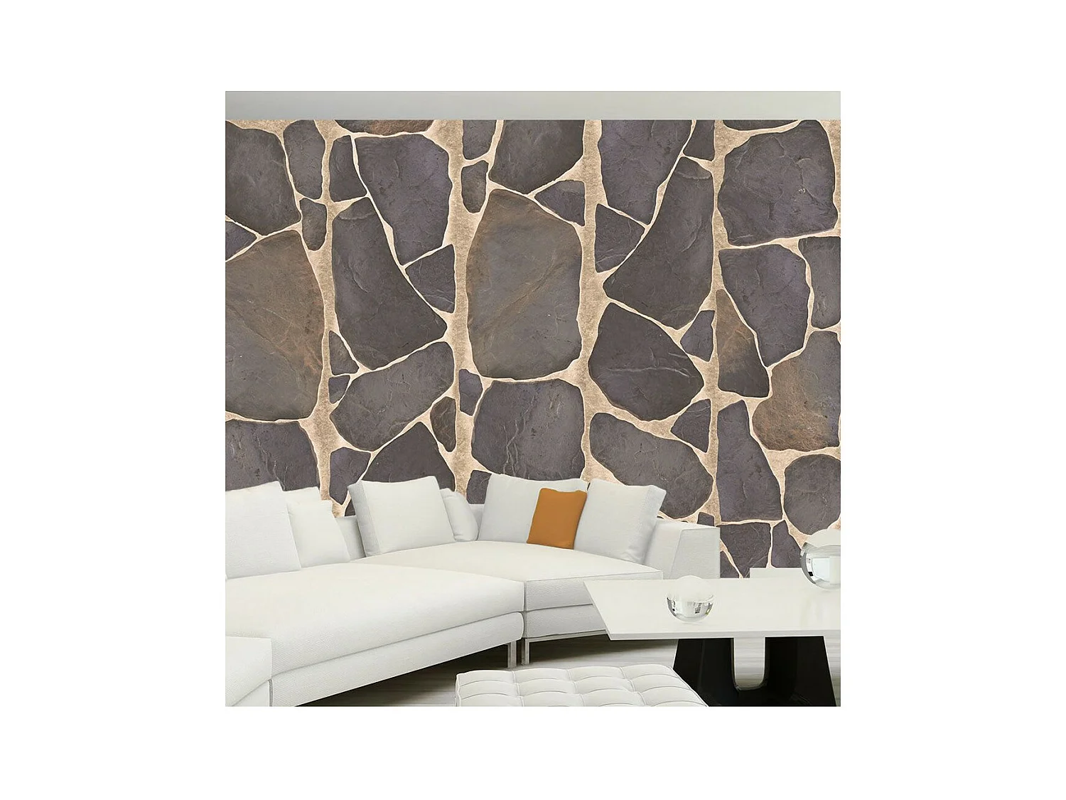 Papier Peint "Rochers en Mosaique" 50x1000cm