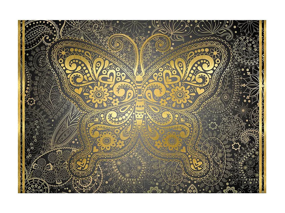 Papier Peint "Golden Butterfly" 70 x 100 cm