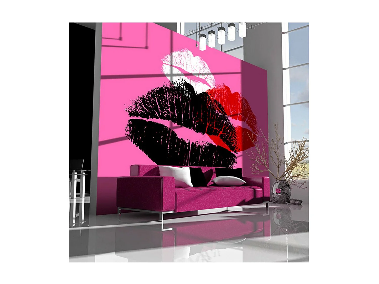 Papier Peint "Trois Baisers" 231 x 300 cm