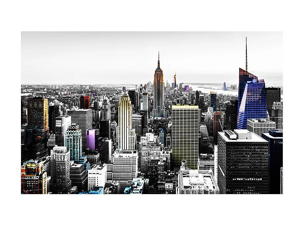 Papier Peint "Iridescent Skyscrapers" 245 x 350 cm