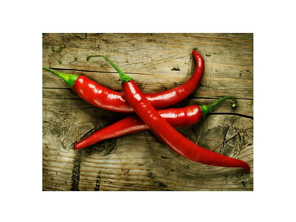 Papier Peint "Spicy Chili Peppers" 154 x 200 cm