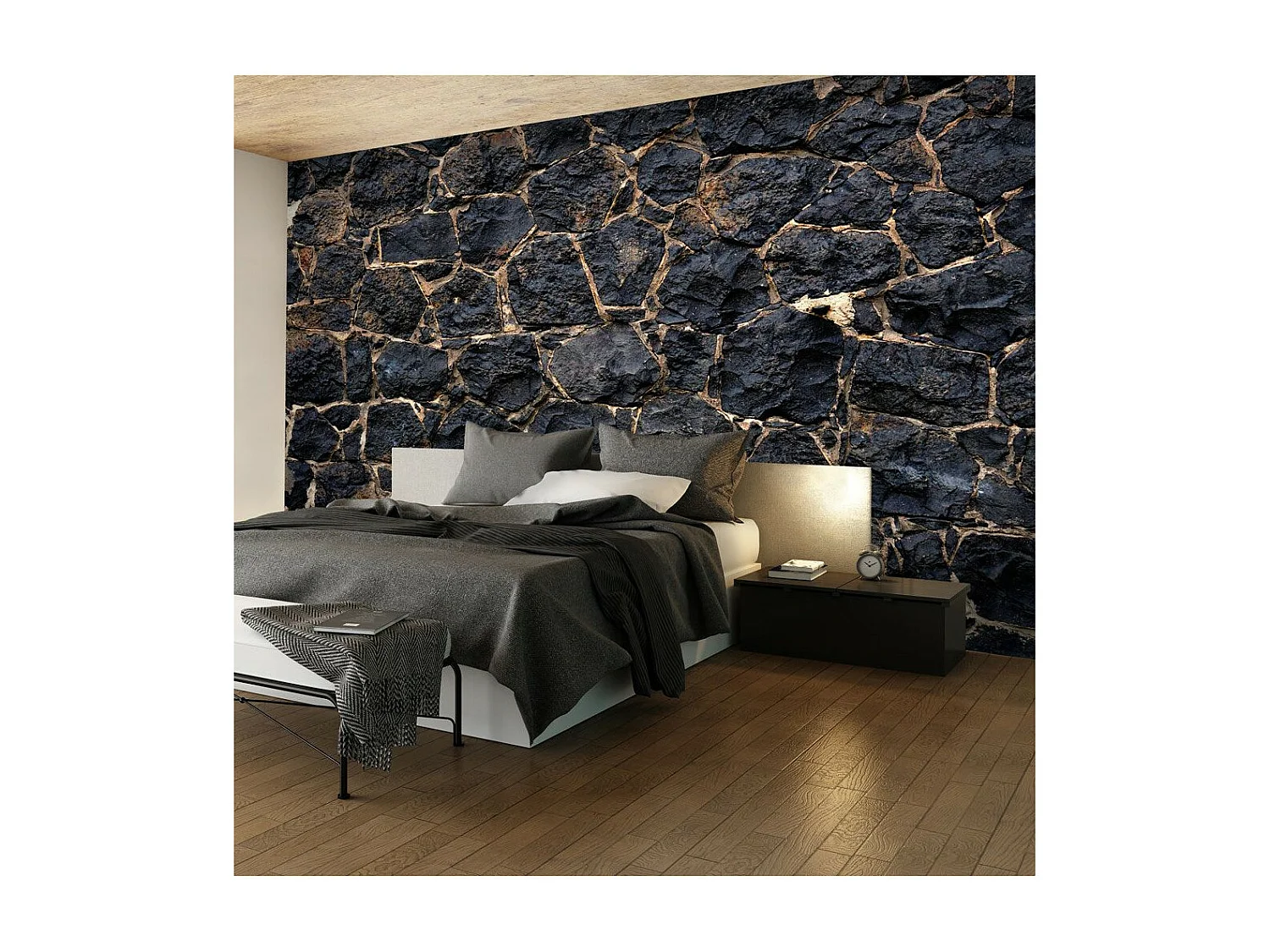 Papier Peint "Stony Twilight" 140 x 200 cm