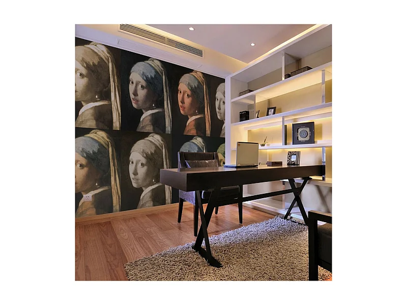 Papier Peint "Girl with a Pearl Earring Pop Art" 231 x 300 cm