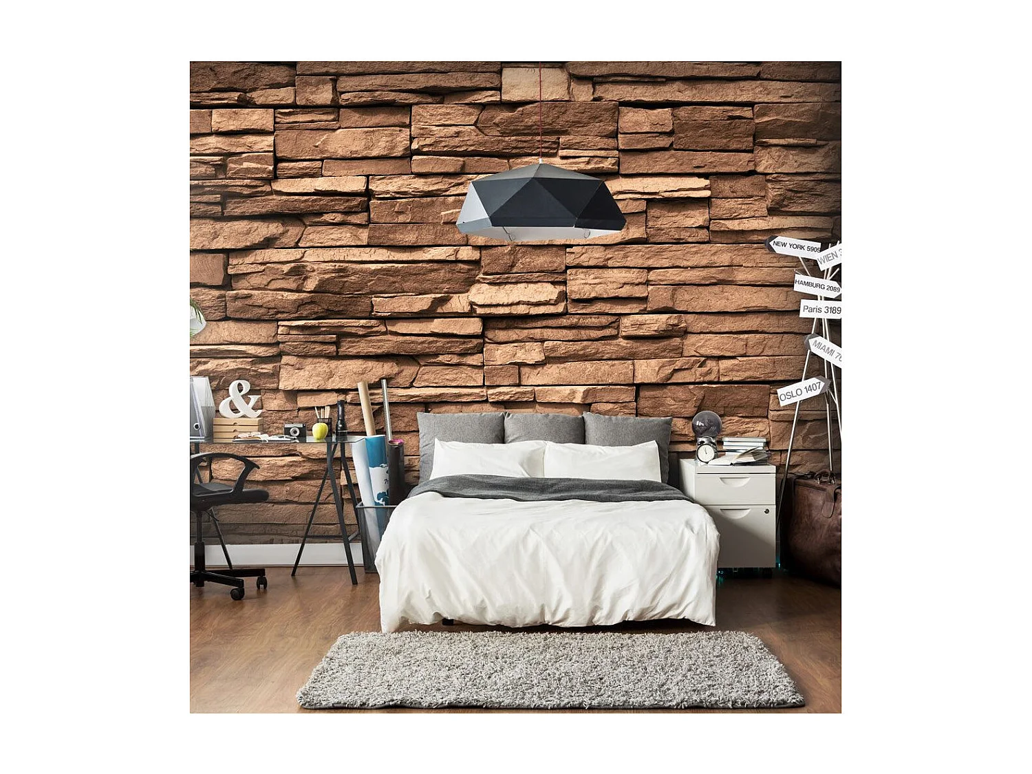 Papier Peint "Chocolate Stones" 175 x 250 cm