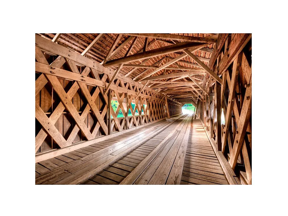 Papier Peint "Wooden Bridge" 140 x 200 cm