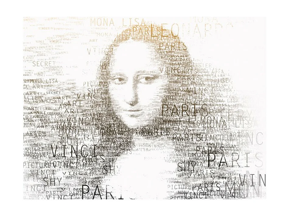 Papier Peint "Notes de Léonard de Vinci" 270 x 350 cm