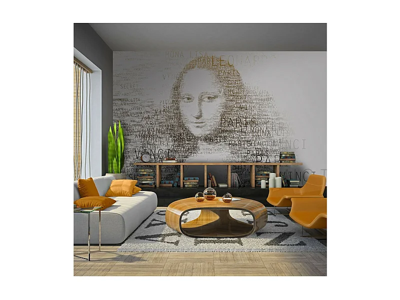Papier Peint "Notes de Léonard de Vinci" 270 x 350 cm