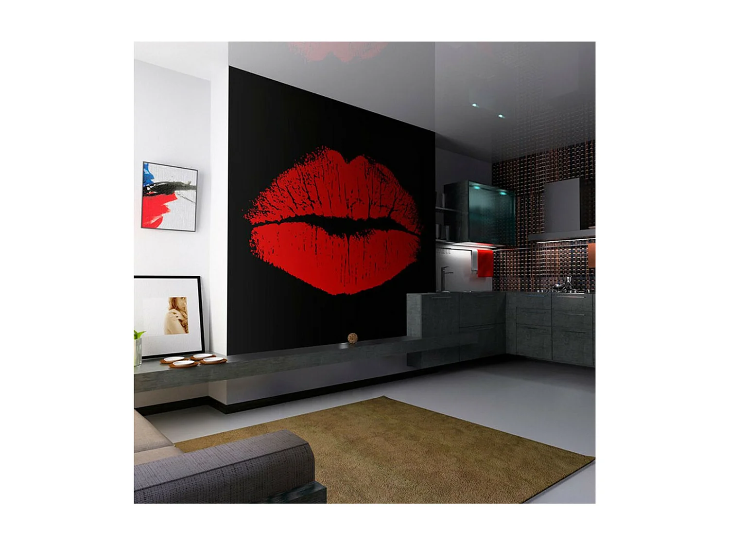 Papier Peint "Sensual Lips" 270 x 350 cm