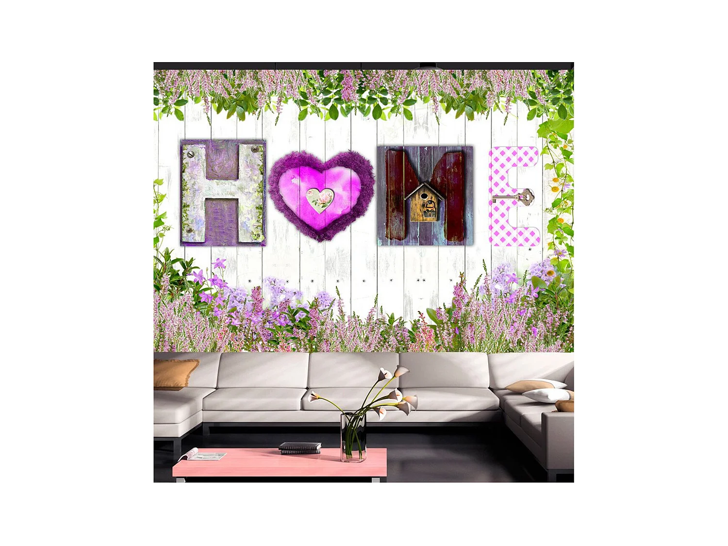 Papier Peint "Heather Seclusion" 70 x 100 cm