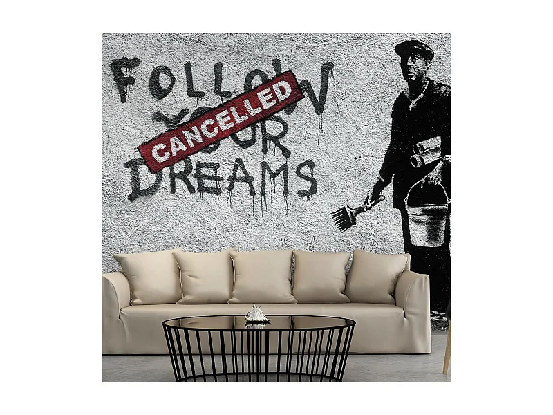 Papier Peint "Dreams Cancelled Banksy" 210 x 300 cm
