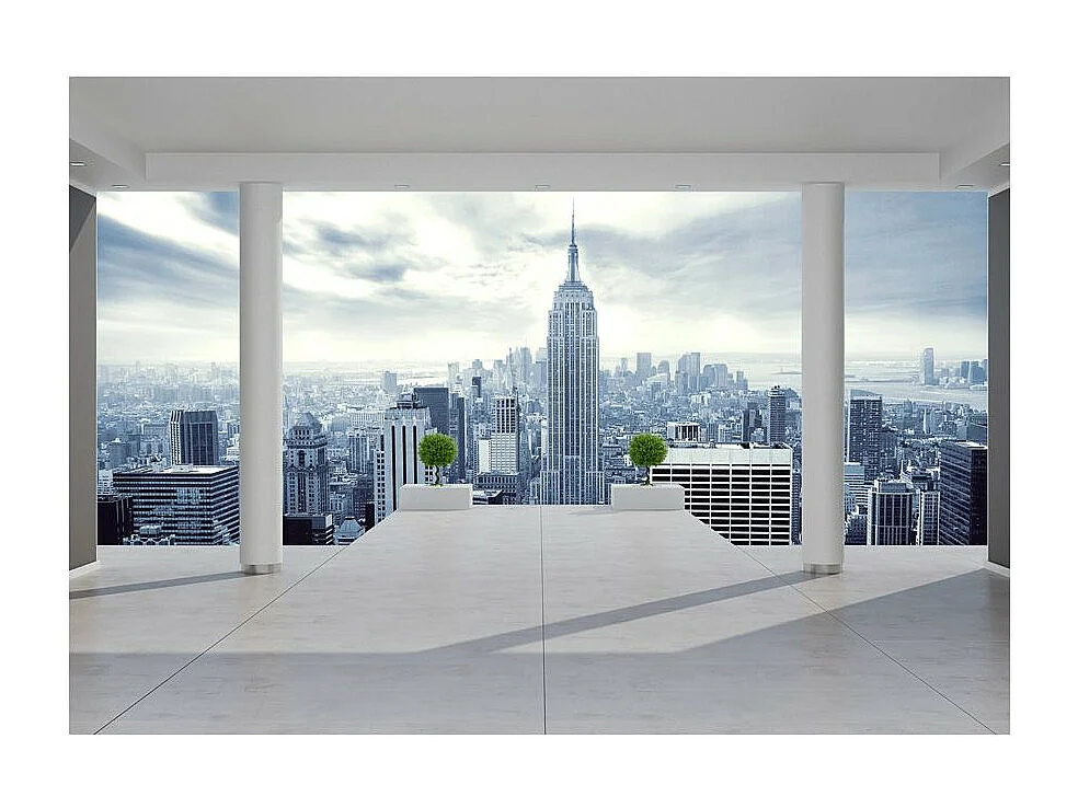 Papier Peint "Ville Froide" 105 x 150 cm