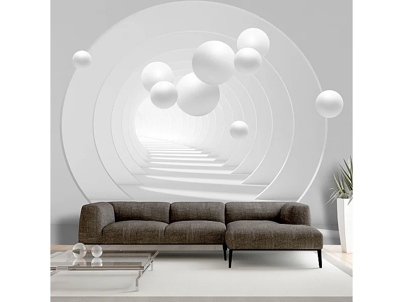 Papier Peint "3D Tunnel" 140 x 200 cm