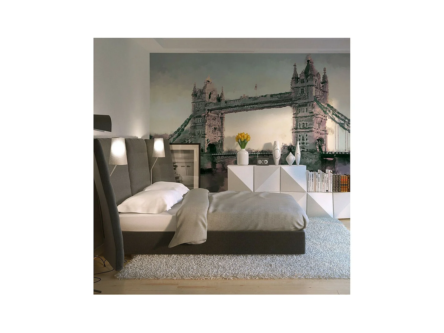 Papier Peint "Victorian Tower Bridge" 154 x 200 cm