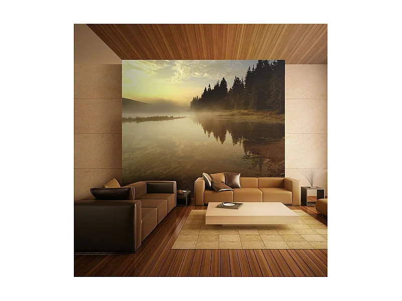 Papier Peint "Forêt & Lac" 231 x 300 cm