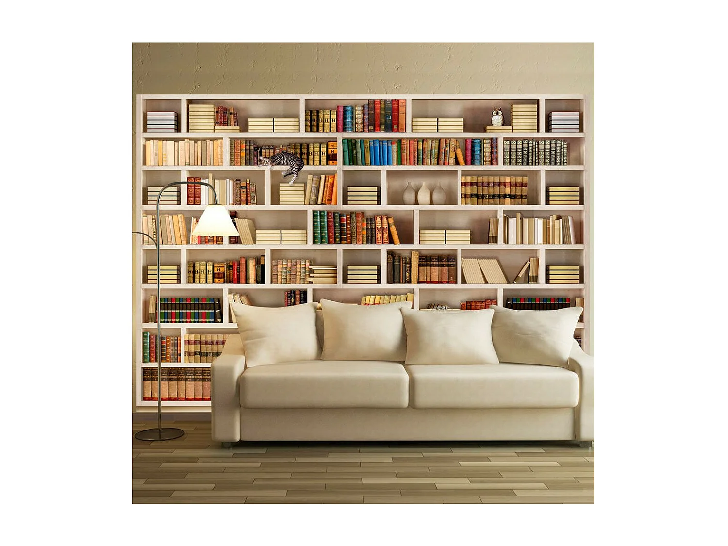 Papier Peint "Bibliothèque Domestique" 105 x 150 cm