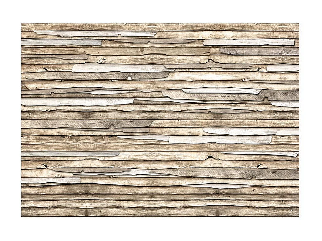 Papier Peint "Puzzle de Bois" 175 x 250 cm