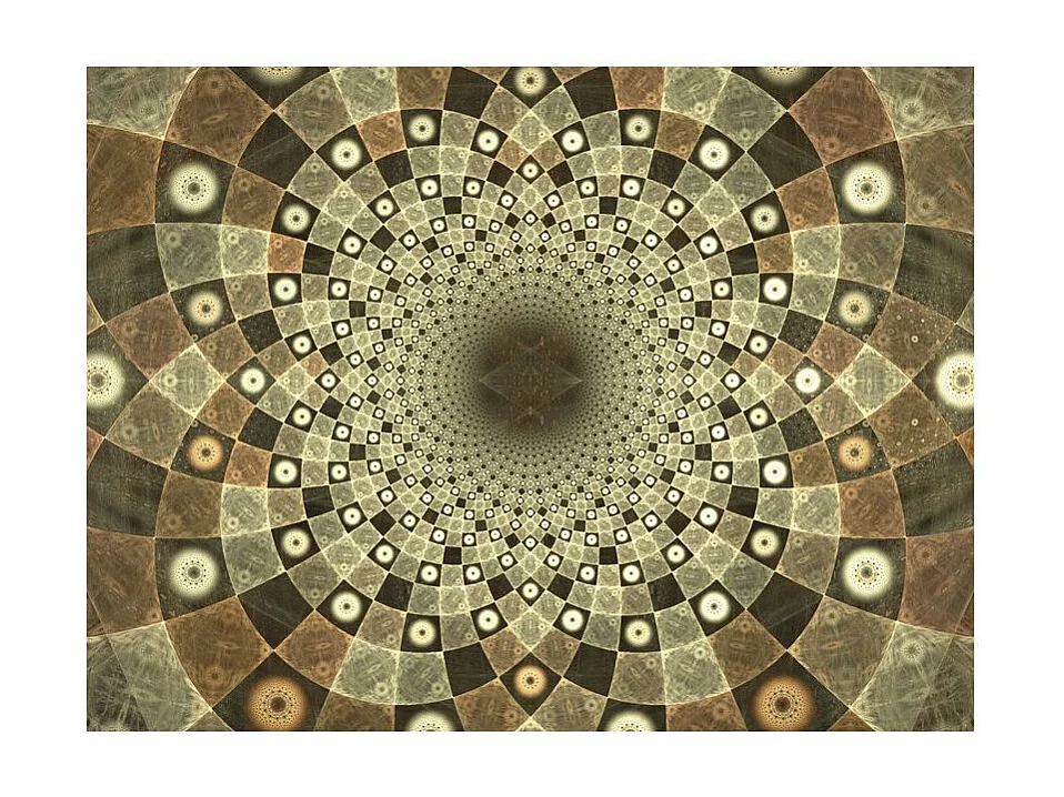 Papier Peint "Brown Mosaic" 270 x 350 cm