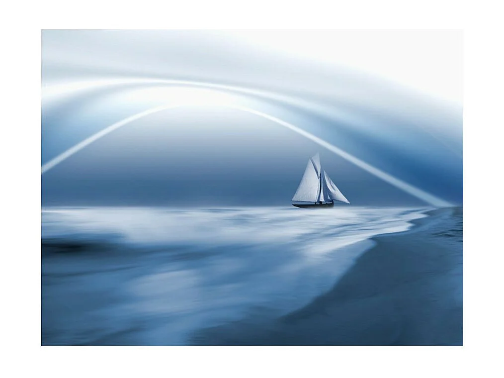Papier Peint "Lonely Sail Drifting" 231 x 300 cm