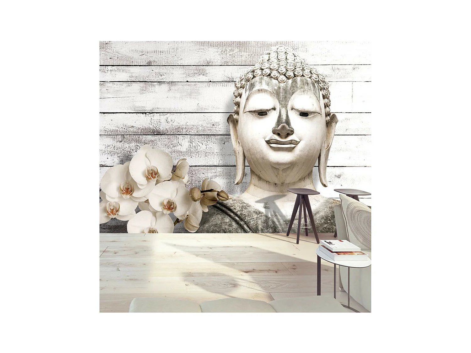 Papier Peint "Smiling Buddha" 105 x 150 cm