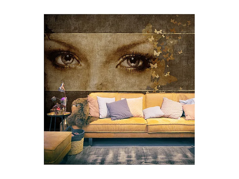 Papier Peint "Femme & Papillons" 154 x 200 cm