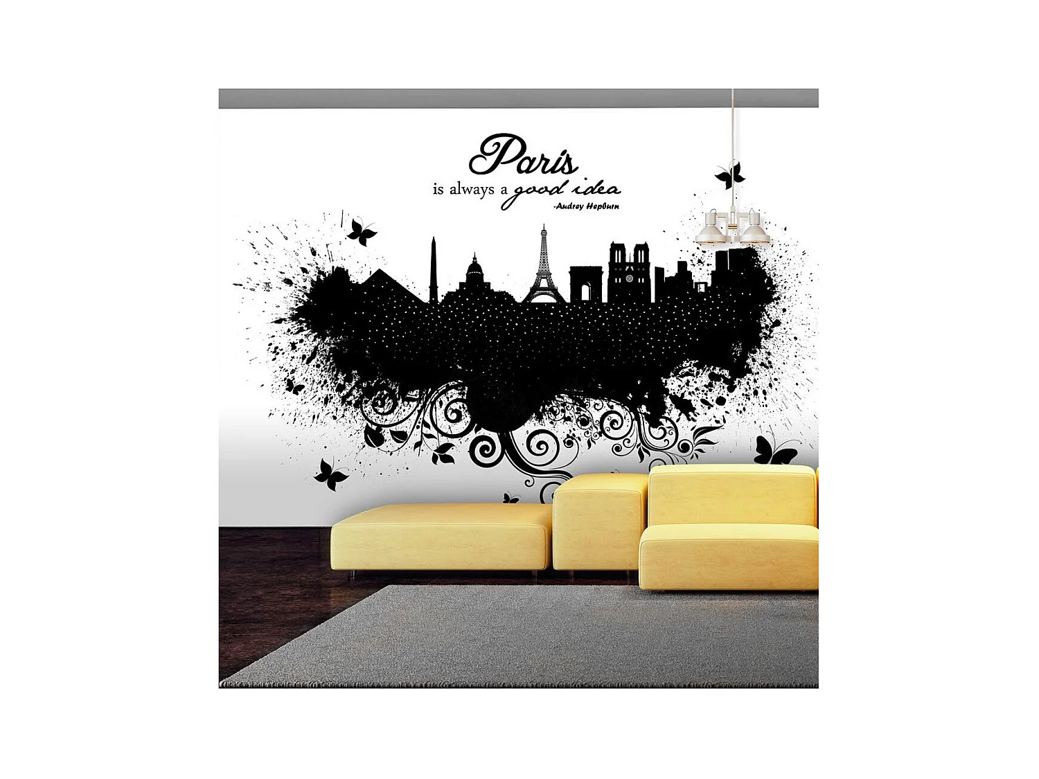 Papier Peint "Paris is Always a Good Idea" 105 x 150 cm