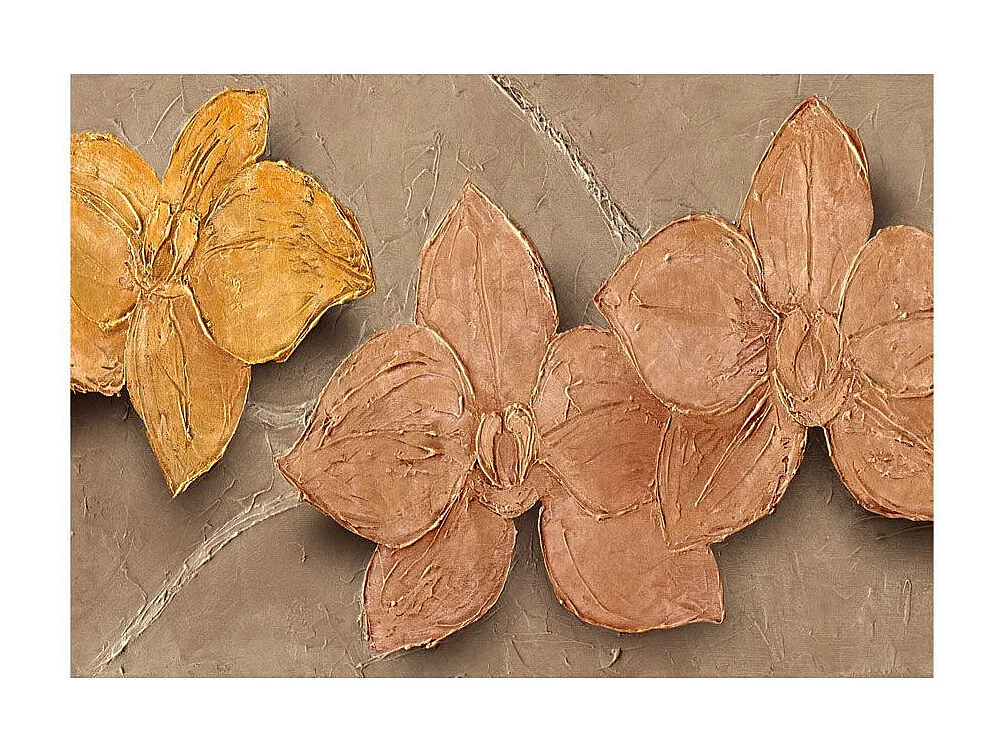 Papier Peint "Painted Orchids" 105 x 150 cm