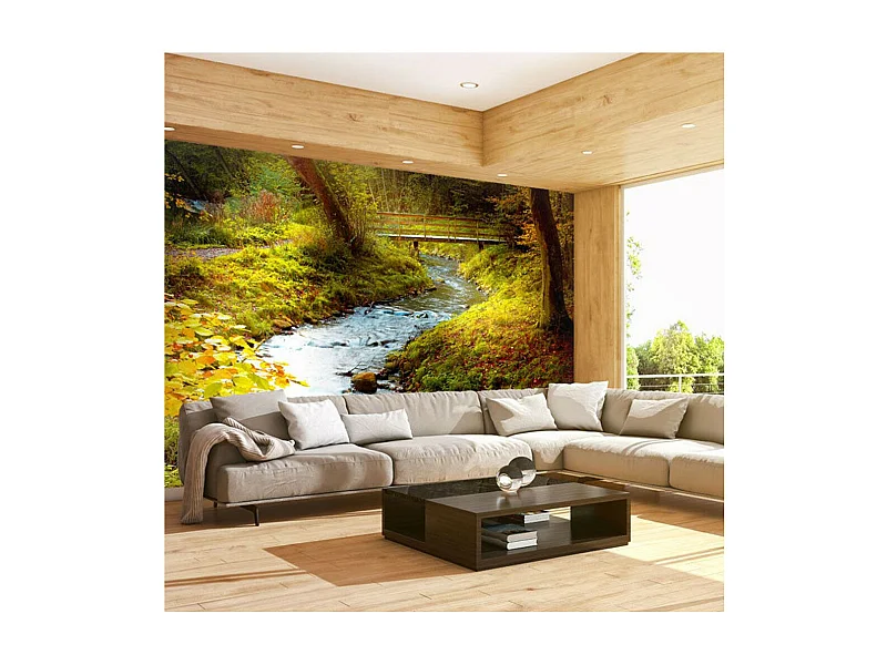 Papier Peint "Ruisseau Lever de Soleil" 270 x 350 cm