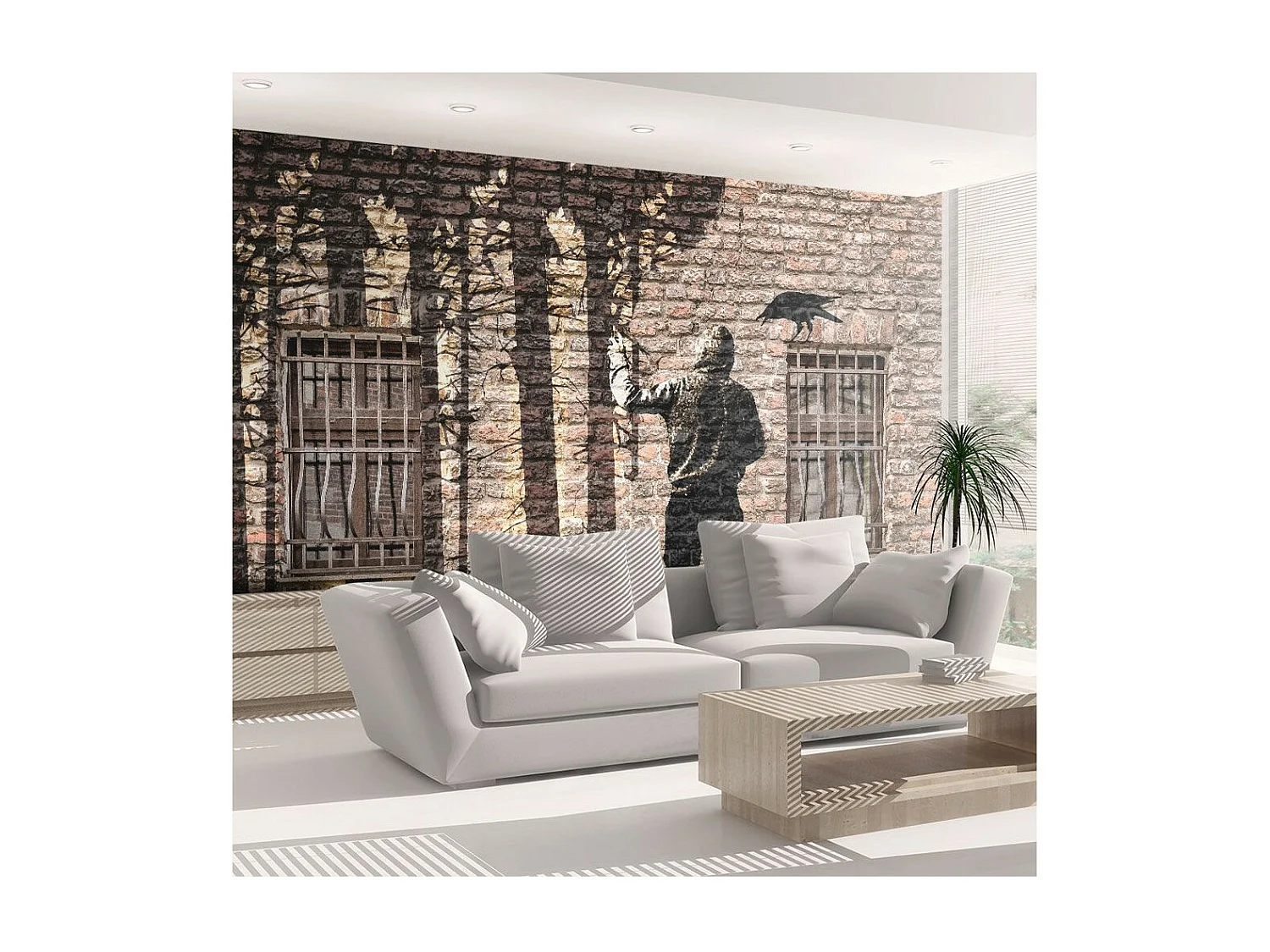 Papier Peint "Jungle Urbaine" 193 x 250 cm