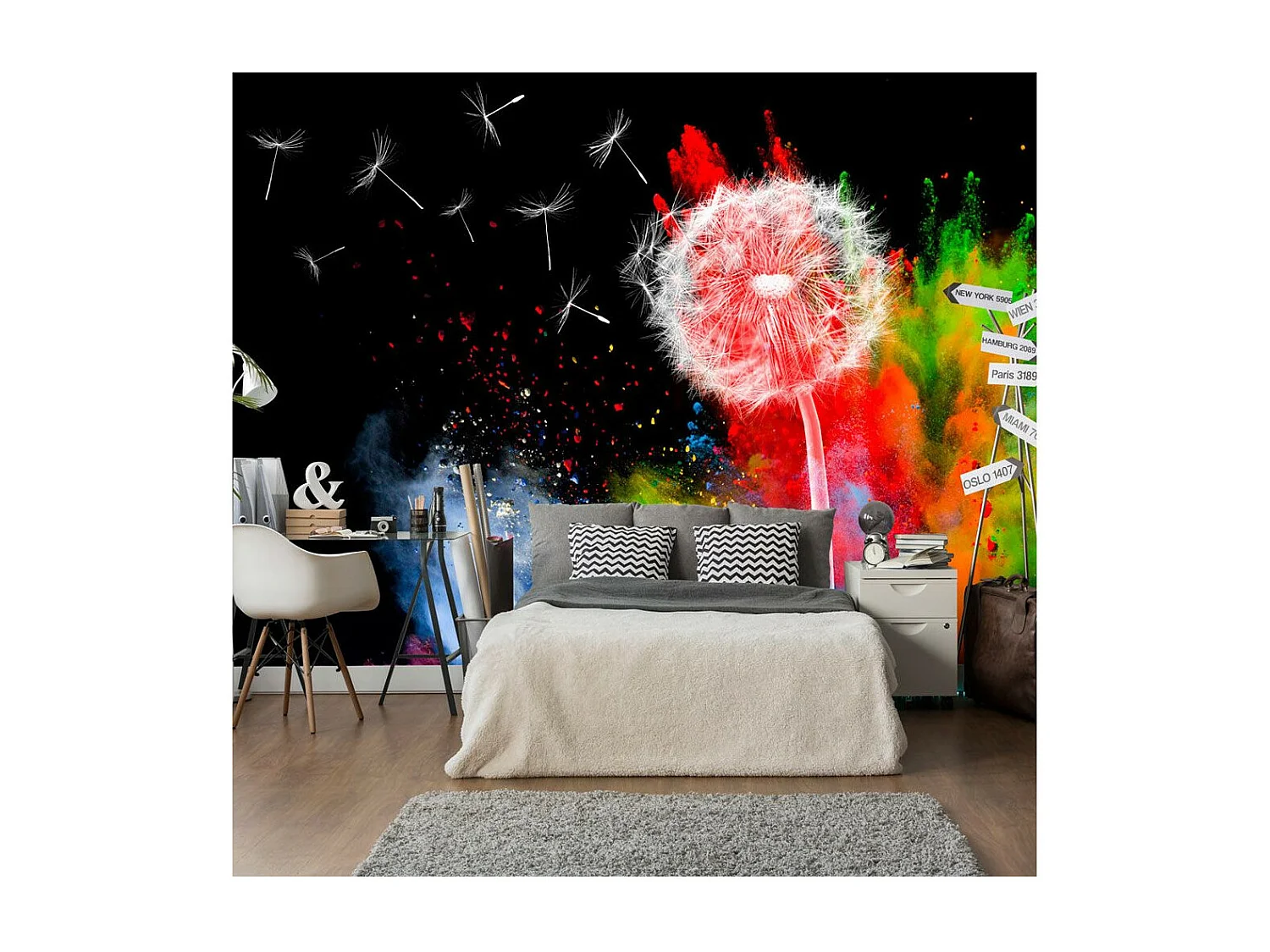 Papier Peint "Colourful Element" 175 x 250 cm