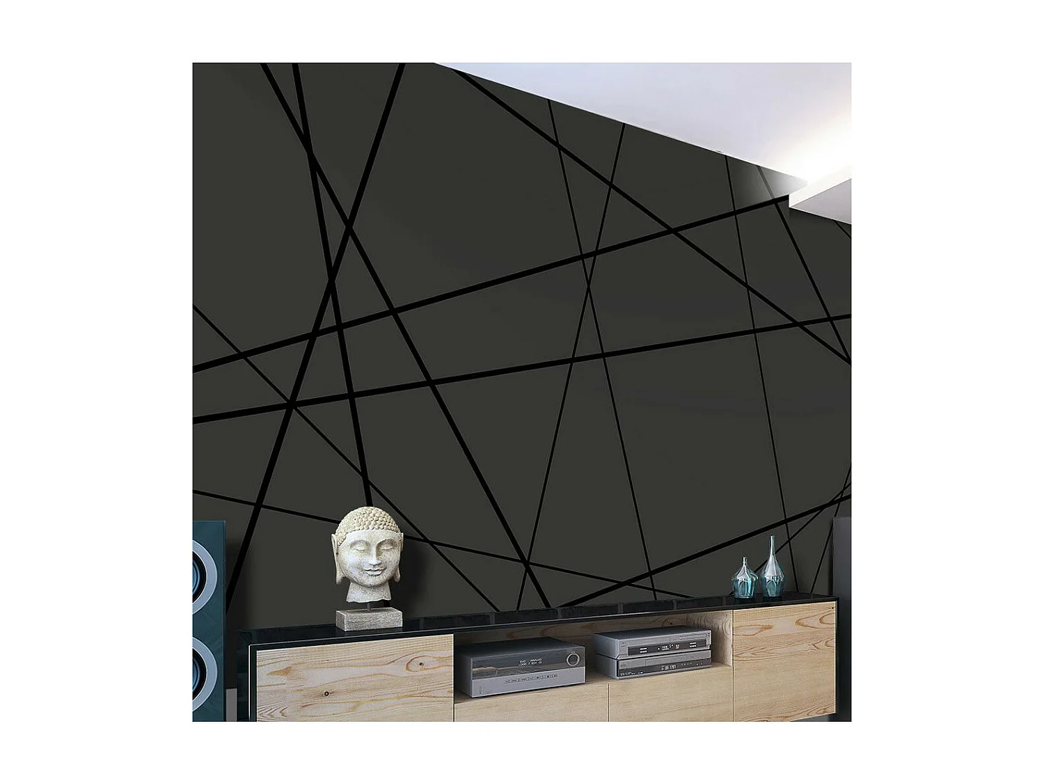 Papier Peint "Dark Intersection" 140 x 200 cm