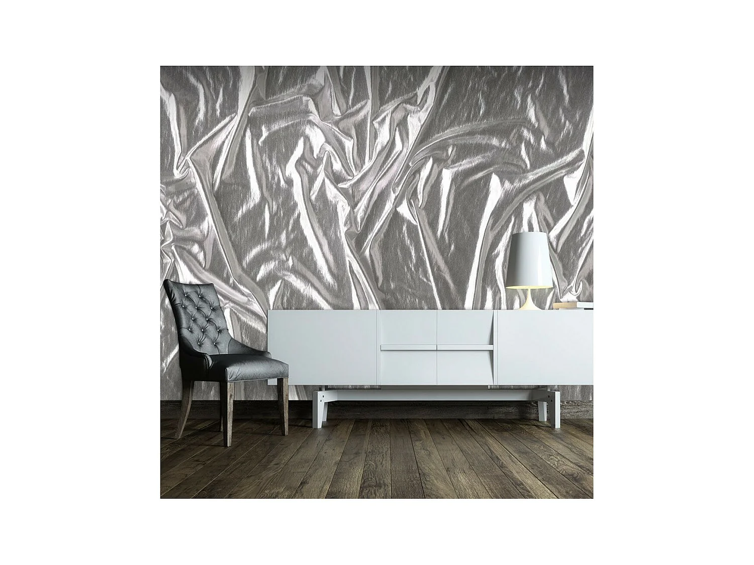 Papier Peint "Noble Silver" 105 x 150 cm